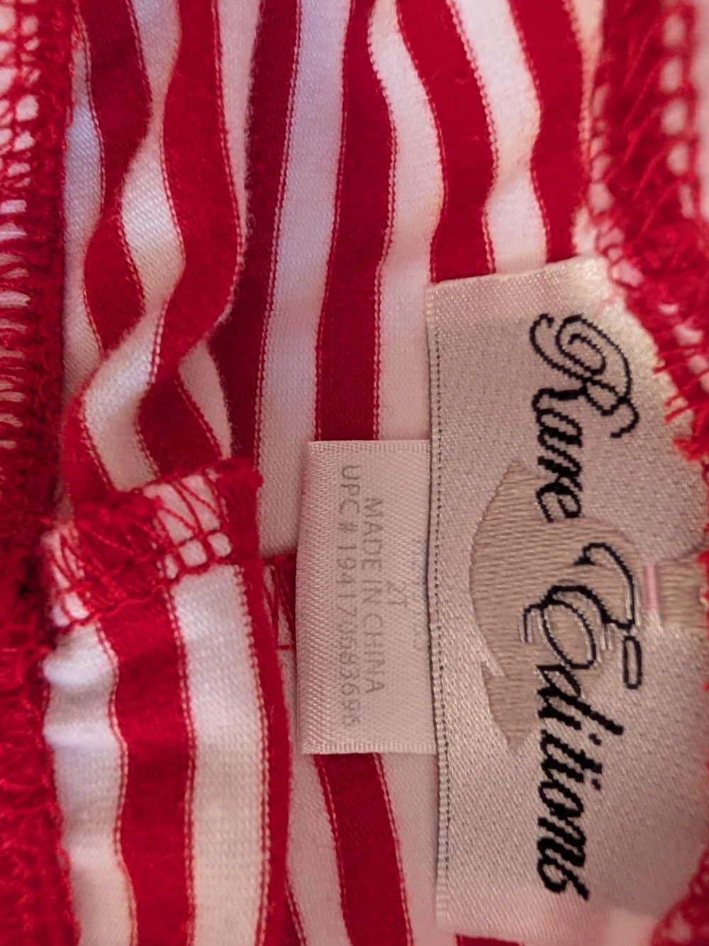 Rare Editions Red Reindeer Ruffle Pajama Set - Picture 5 of 11